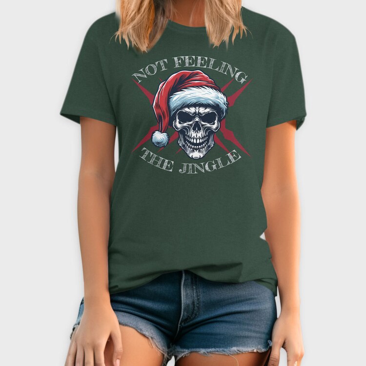 Santa Skull Holiday Christmas, Tricou Barbati (Unisex)