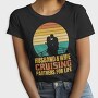 Couple In Love Sailing Retro Cruising Quote, Tricou Femei