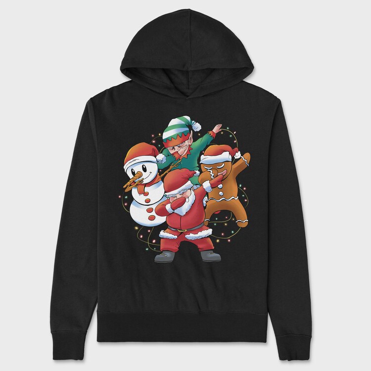 Hanorac Barbati (Unisex), Santa Friends Dabbing