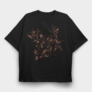 Deer Skull Nature, Tricou Oversize Barbati (Unisex)