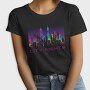 Neon City Skyline City Nights, Tricou Femei