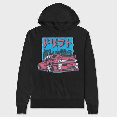 City Glitch Car, Hanorac Oversize Barbati (Unisex)