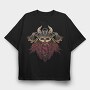 Steampunk Viking Skull, Tricou Oversize Barbati (Unisex)