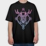 Neon Deer, Tricou Oversize Barbati (Unisex)