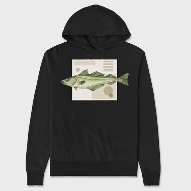 Pollock Fish, Hanorac Oversize Barbati (Unisex)