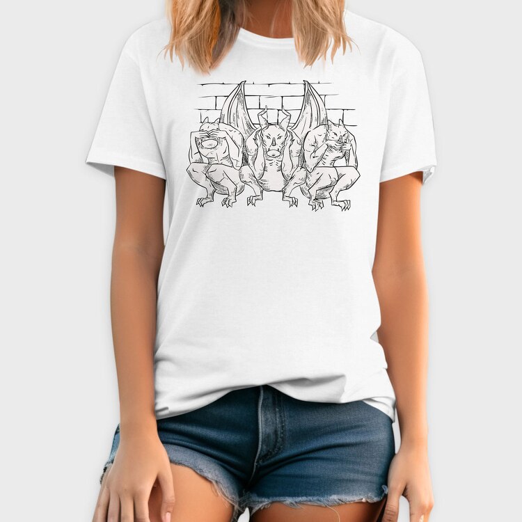 See No Evil Gargoyles, Tricou Barbati (Unisex)