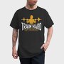 Train Hard Get Strong Crossfit Quote, Tricou Barbati (Unisex)