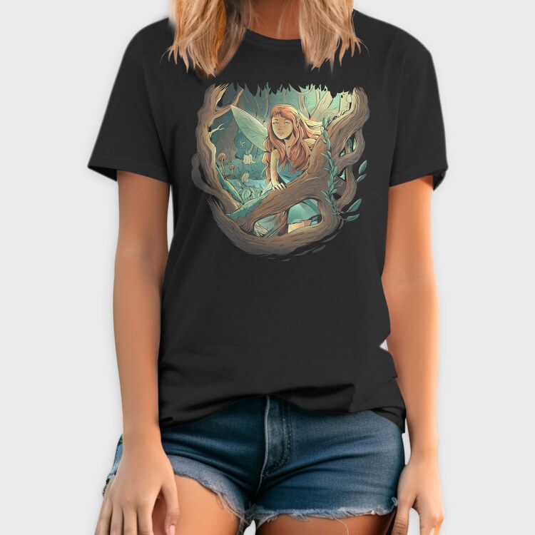Fairy Forest Fantasy, Tricou Barbati (Unisex)