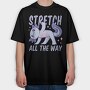 Stretching Fitness Axolotl Yoga 01, Tricou Oversize Barbati (Unisex)