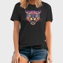 Neon Wild Feline Roar Angry Pumpa, Tricou Barbati (Unisex)
