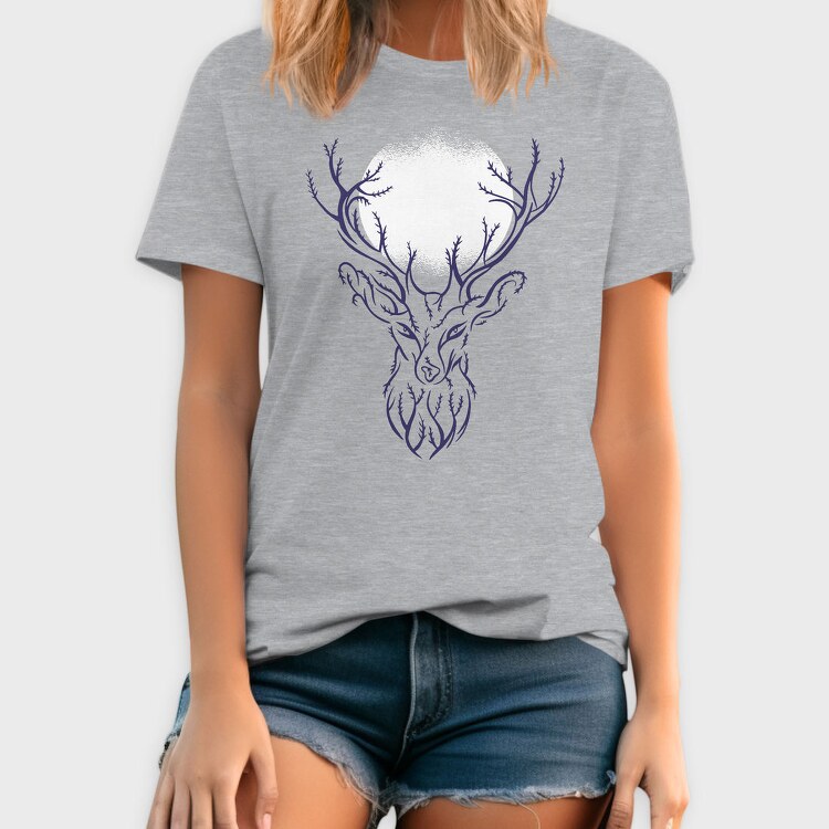 Tree Deer Branches, Tricou Barbati (Unisex)