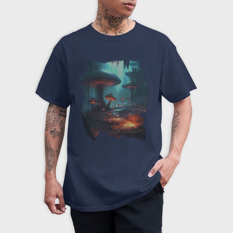 Futuristic Fungi, Tricou Barbati (Unisex)