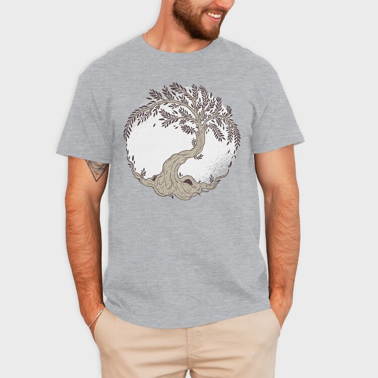 Tree Of Life Illustration, Tricou Barbati (Unisex)