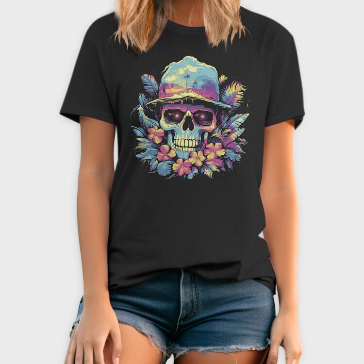 Summer Skull Halloween, Tricou Barbati (Unisex)