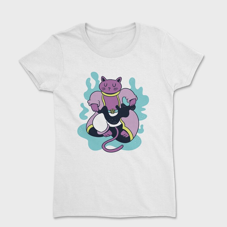 Tricou Femei, Magician Cat