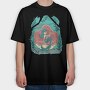 Creepy Halloween Mermaid Cute, Tricou Oversize Barbati (Unisex)