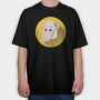 Sheepy Smile, Tricou Oversize Barbati (Unisex)