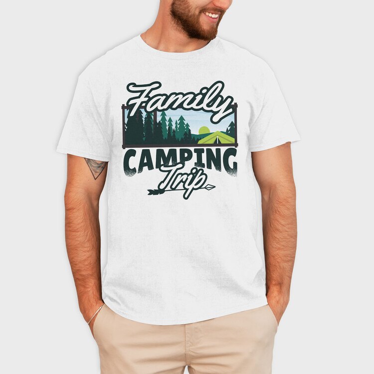 Family Camping Trip, Tricou Barbati (Unisex)