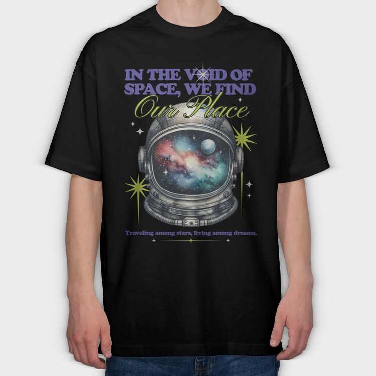 Trend Astronaut, Tricou Oversize Barbati (Unisex)