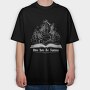 Fantasy Book Children Into The, Tricou Oversize Barbati (Unisex)