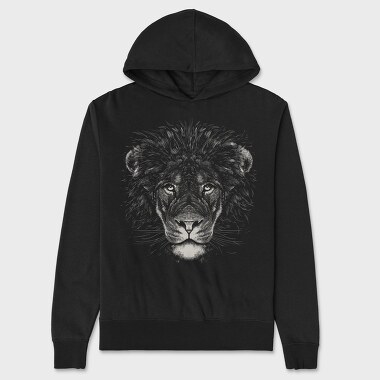 Hanorac Barbati (Unisex), Monochrome Lion