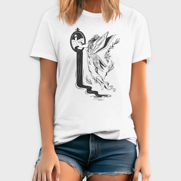 Fantasy Fairy Dark Nouveau Si, Tricou Barbati (Unisex)