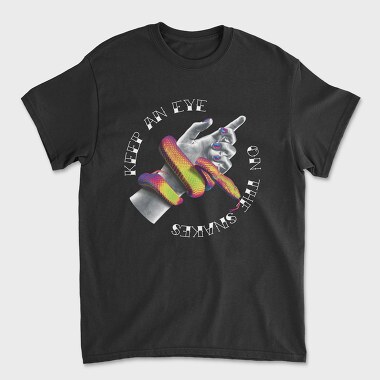 Holographic Snake, Tricou Barbati (Unisex)