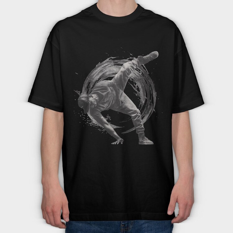Breakdance Dynamic, Tricou Oversize Barbati (Unisex)