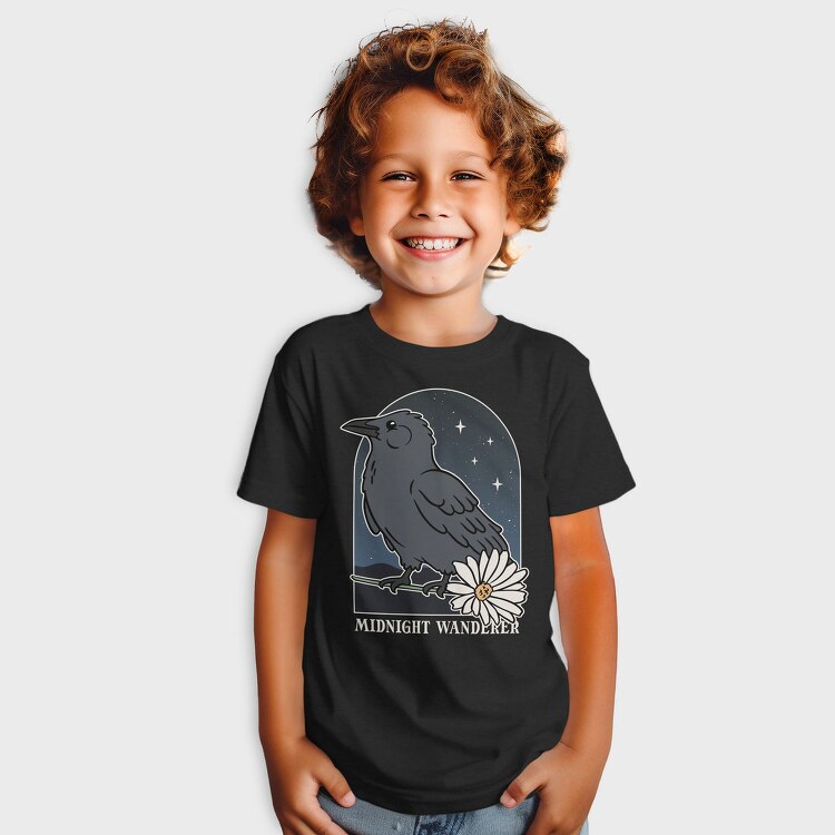 Crow Bird Cute, Tricou Copii