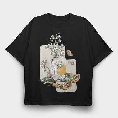 Picnic Life Spring, Tricou Oversize Barbati (Unisex)
