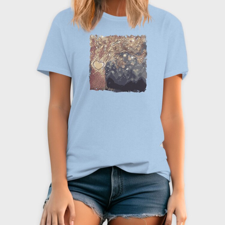 Fantasy Tree Heart, Tricou Barbati (Unisex)