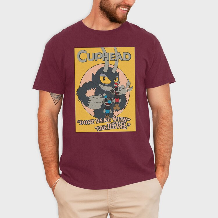 Cuphead 8, Tricou Barbati (Unisex)
