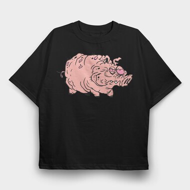 Piggy Party, Tricou Oversize Barbati (Unisex)
