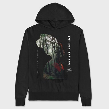 Forest Woman, Hanorac Oversize Barbati (Unisex)