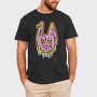 Trippy Melting Bunny, Tricou Barbati (Unisex)