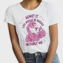 Pink Flamingo Funny Crazy Quote, Tricou Femei