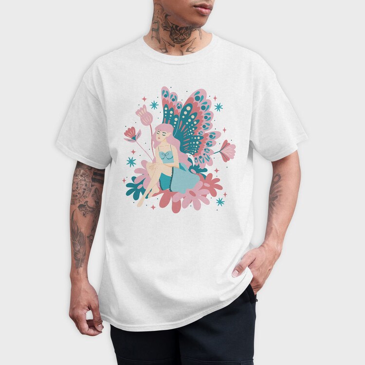 Magical Fairy In Nature, Tricou Barbati (Unisex)