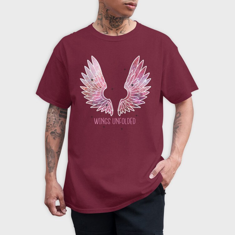 Galaxy Wings, Tricou Barbati (Unisex)