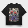 Featherweight Boxing Skeleton Trend, Tricou Oversize Barbati (Unisex)