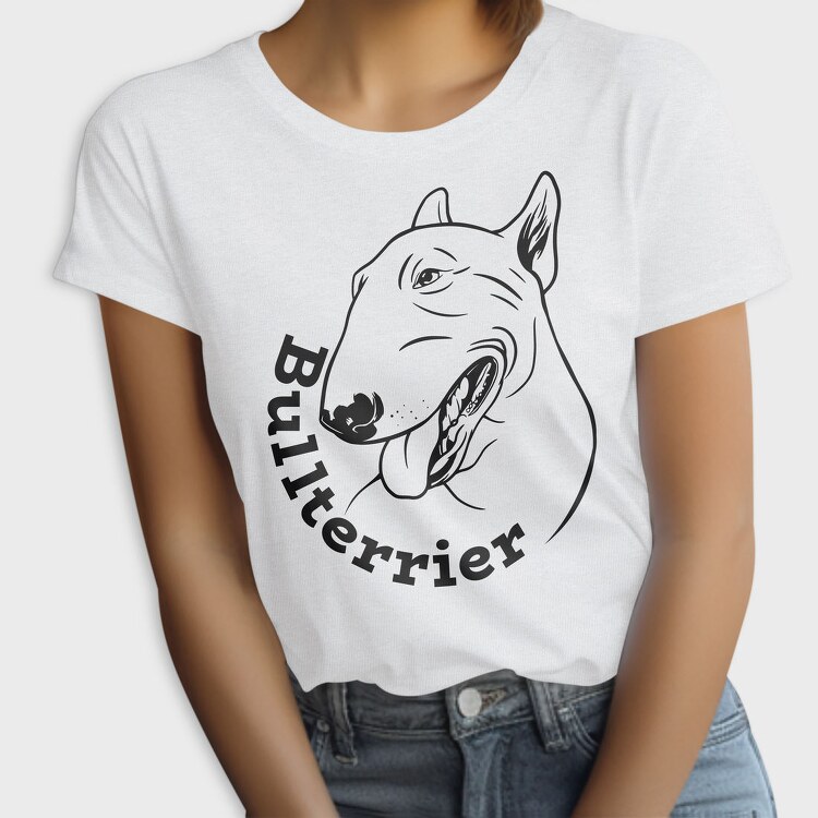 Bull Terrier Dog, Tricou Femei