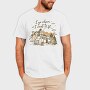 Van Car Driving In Forest Van Life Let S Live, Tricou Barbati (Unisex)
