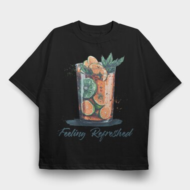 Feeling Refreshed Mojito, Tricou Oversize Barbati (Unisex)