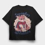 Sweater Weather Deer Mug, Tricou Oversize Barbati (Unisex)