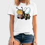 Bumblebee With Books, Tricou Barbati (Unisex)