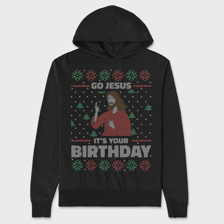 Hanorac Barbati (Unisex), Jesus Birthday Uglysweater