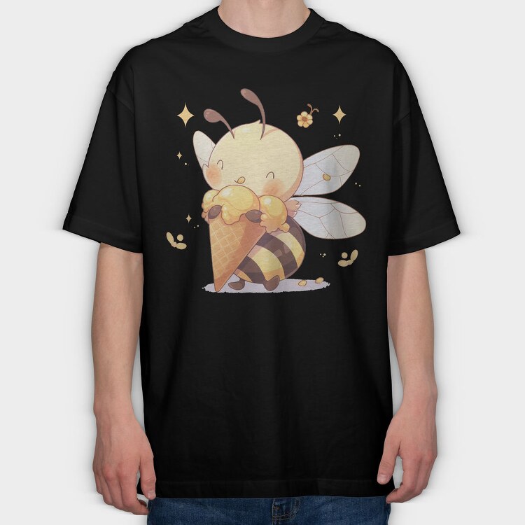 Sweet Bee, Tricou Oversize Barbati (Unisex)