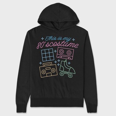 80S Costume, Hanorac Oversize Barbati (Unisex)
