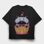 Sweet Cupcake Cat Muffin, Tricou Oversize Barbati (Unisex)