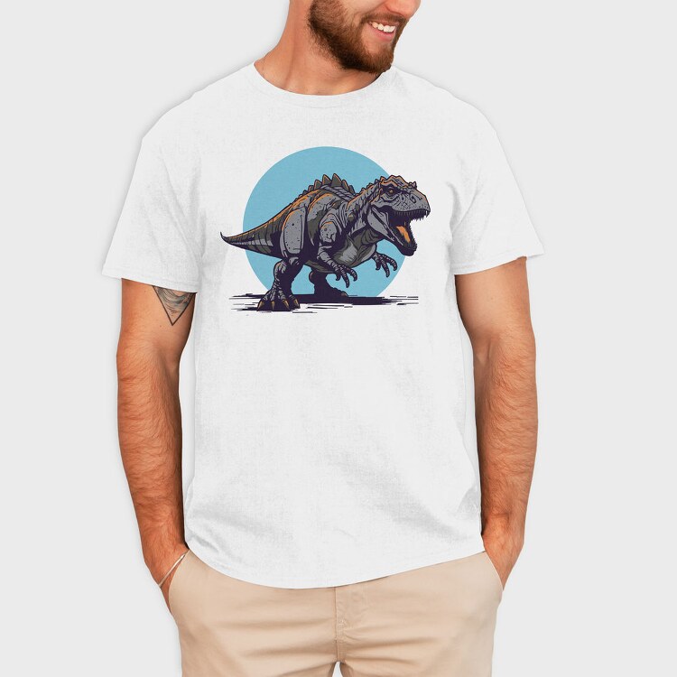 Fierce T Rex Dinosaur, Tricou Barbati (Unisex)