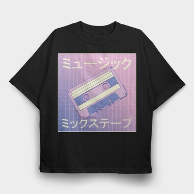 Vaporwave Mixtape, Tricou Oversize Barbati (Unisex)